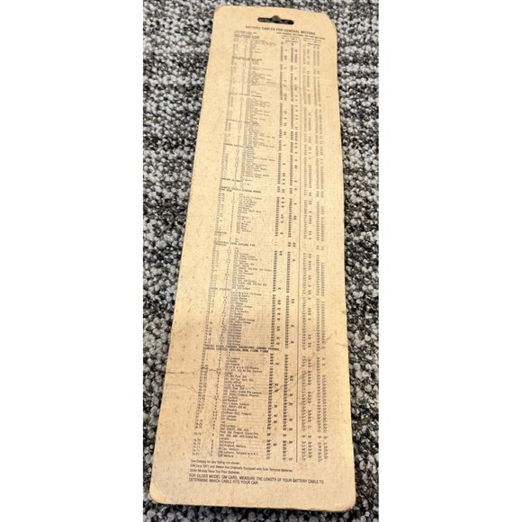 VTG CAROL CP625 Replacement Side Terminal Battery Cable For General Motors USA - Picture 5 of 7